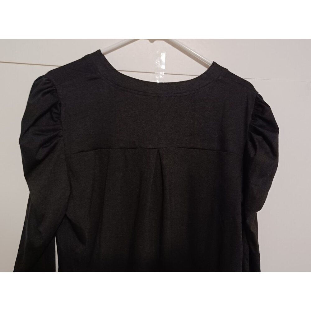 LUYAA Women's V Neck Blouse Long Sleeve Casual Workwear Loose Size XL - Picture 5 of 6